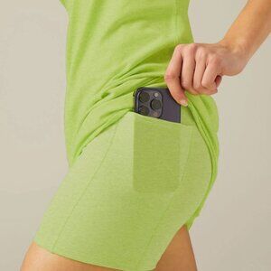 Beyond Yoga Spacedye Essence Dress, Lime Ice Heather (pale green), size small